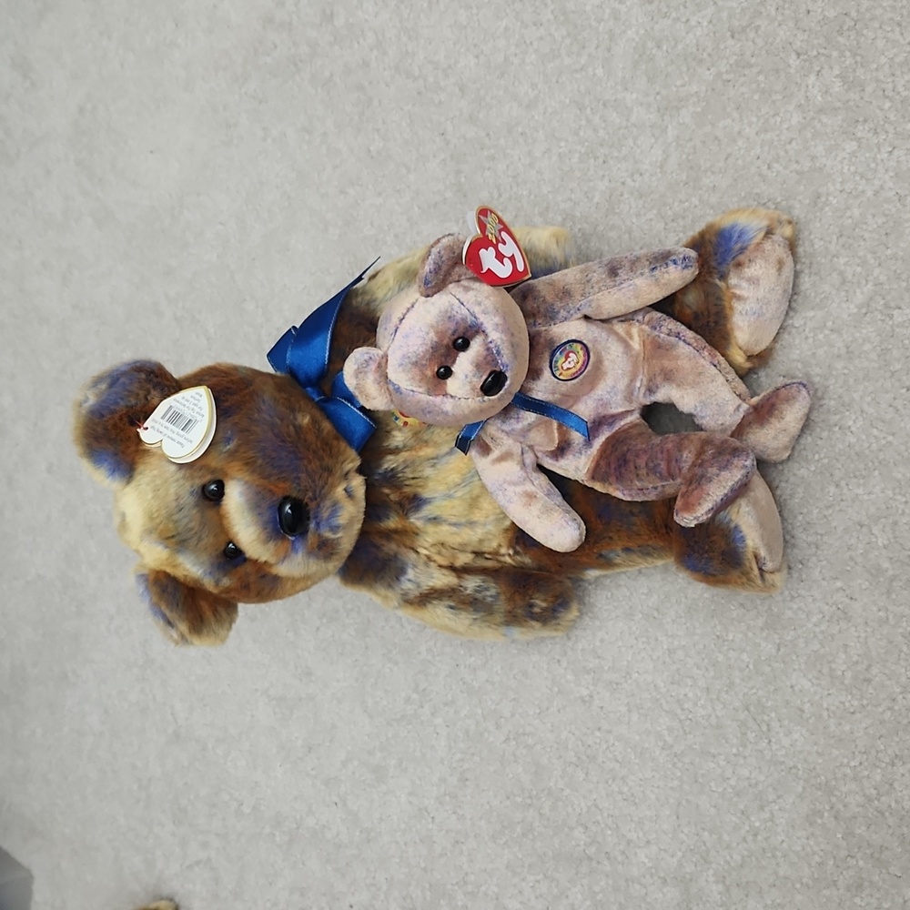 Clubby III bear beanie baby and buddy bundle